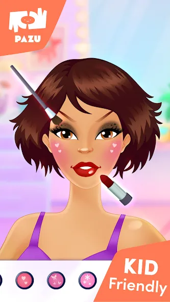 Makeup Girls - Games for kids [МОД: Деньги, Монеты и Меню MOD] Screenshot 3