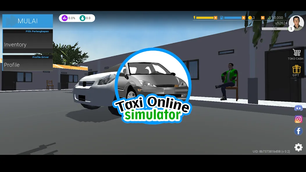 Taxi Online Simulator ID (Такси онлайн симулятор ) [МОД: Бесконечные деньги, Монеты и Мега MOD] Screenshot 1