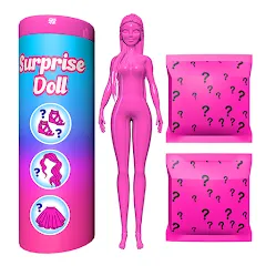 Скачать Color Reveal Suprise Doll Game (Цветной сюрпризный кукольный игровой набор) [МОД: Бесконечные деньги, Монеты и Мега MOD] | Взлом Color Reveal Suprise Doll Game на Андроид