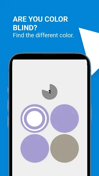 Color Blind Test Game [МОД: Деньги, Монеты и Меню MOD] Screenshot 1