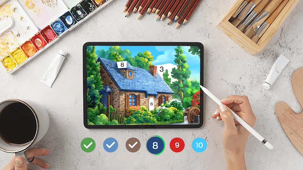 Tap Color Pro: Color By Number (Тап Колор Про) [МОД: Бесконечные деньги, Монеты и Мега MOD] Screenshot 1