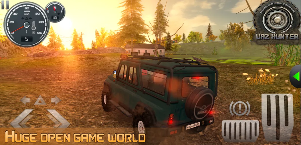 Russian Car Driver Uaz Hunter [МОД: Все открыто, Дополнительные деньги и Меню MOD] Screenshot 2