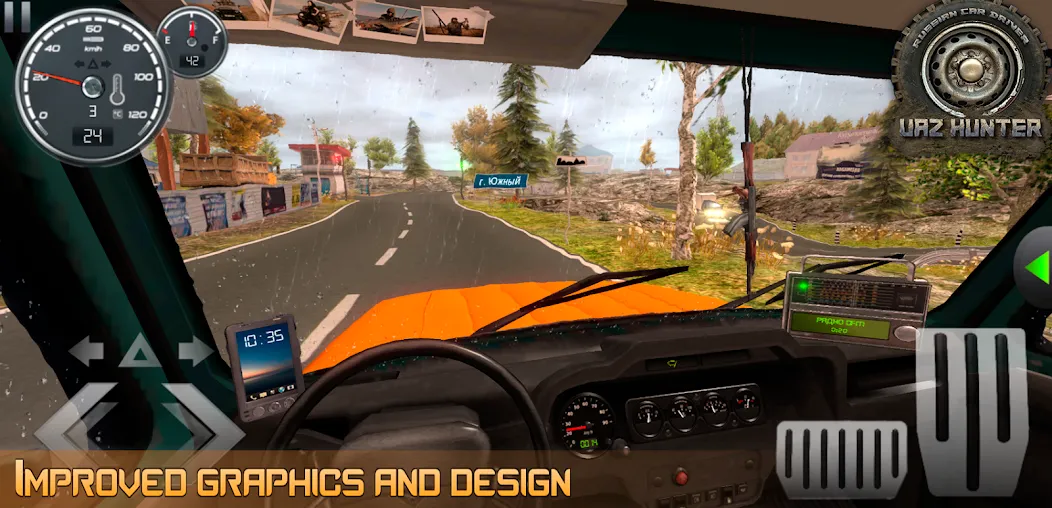 Russian Car Driver Uaz Hunter [МОД: Все открыто, Дополнительные деньги и Меню MOD] Screenshot 5