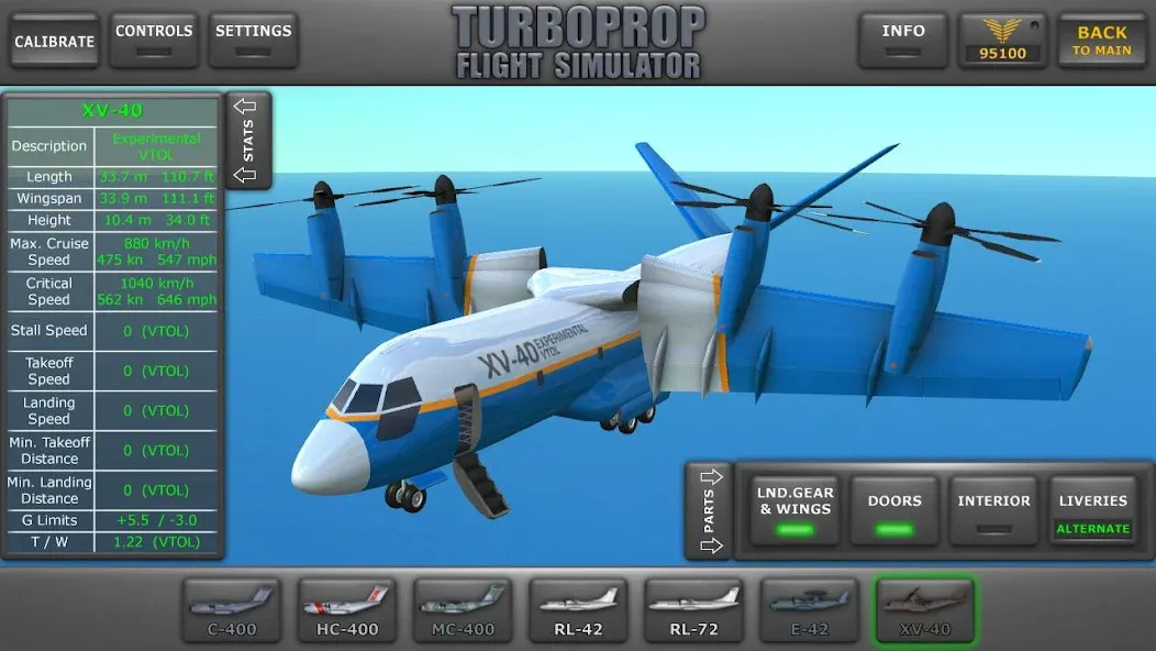 Turboprop Flight Simulator (Турбовинтовой симулятор полета 3D) [МОД: Бесконечные деньги, Монеты и Мега MOD] Screenshot 1