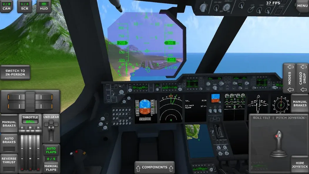 Turboprop Flight Simulator (Турбовинтовой симулятор полета 3D) [МОД: Бесконечные деньги, Монеты и Мега MOD] Screenshot 3