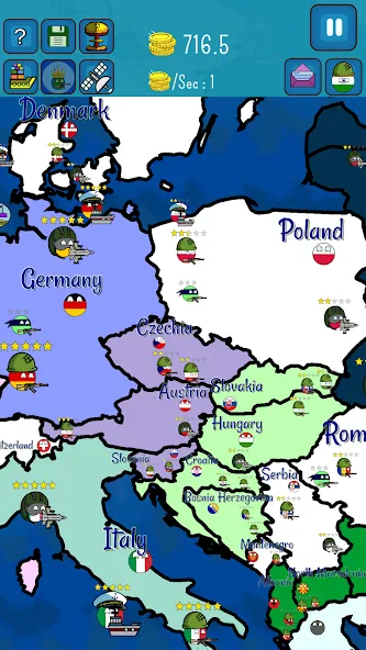 Dictators : No Peace (Диктаторс) [МОД: Все открыто, Дополнительные деньги и Меню MOD] Screenshot 3