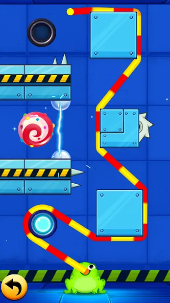 Frog Thife: Candy Thief Puzzle (Фрог Тифе) [МОД: Много монет, Открытые уровни и Мега MOD] Screenshot 2