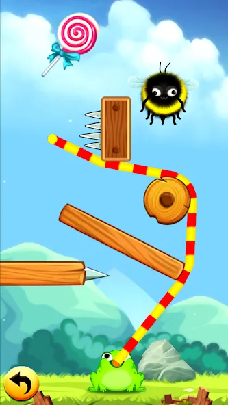 Frog Thife: Candy Thief Puzzle (Фрог Тифе) [МОД: Много монет, Открытые уровни и Мега MOD] Screenshot 3