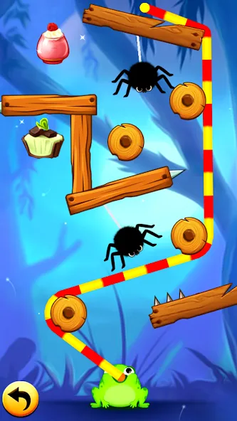 Frog Thife: Candy Thief Puzzle (Фрог Тифе) [МОД: Много монет, Открытые уровни и Мега MOD] Screenshot 5