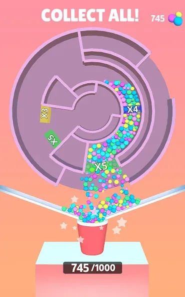 Multi Maze 3D [МОД: Все открыто, Дополнительные деньги и Меню MOD] Screenshot 1