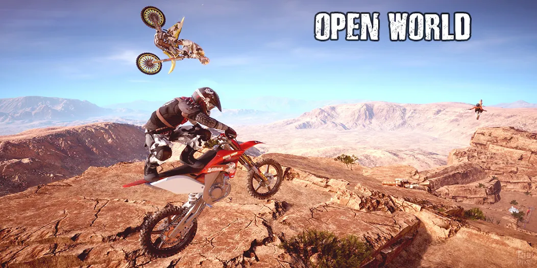 Dirt MX Bikes KTM Motocross 3D (Дирт МХ Байкс КТМ Мотокросс 3Д) [МОД: Бесконечные деньги, Монеты и Мега MOD] Screenshot 1