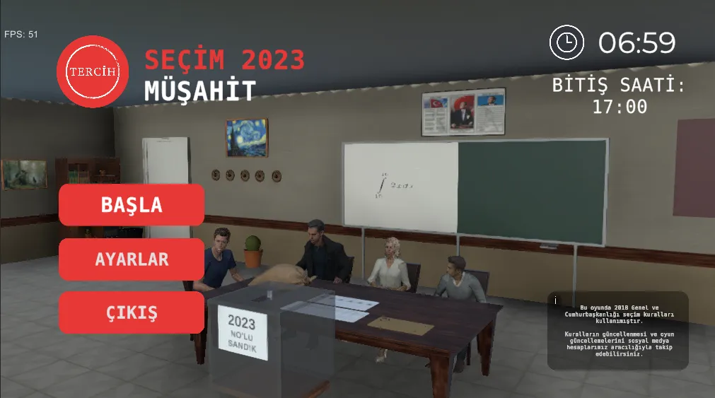 Seçim 2023 Müşahit oyunu [МОД: Много денег, Монет и Все открыто] Screenshot 1