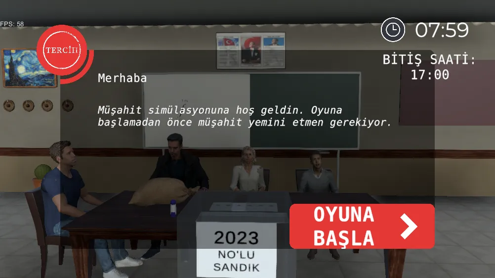 Seçim 2023 Müşahit oyunu [МОД: Много денег, Монет и Все открыто] Screenshot 2