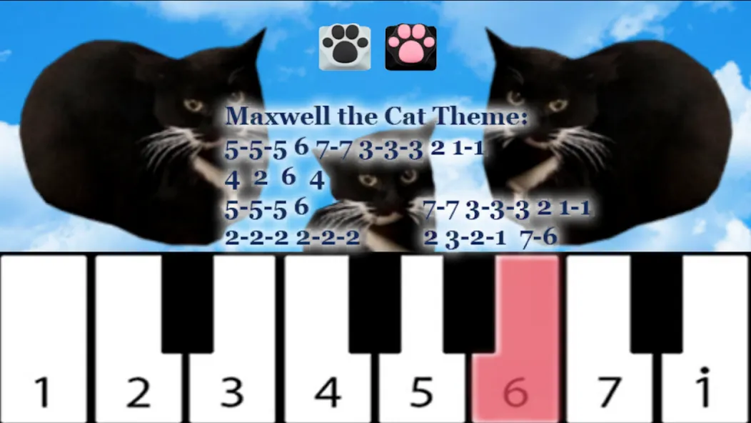 Maxwell the Cat piano (Максвелл зе Кэт пиано) [МОД: Меню, Бесконечные монеты и Открытые уровни] Screenshot 3