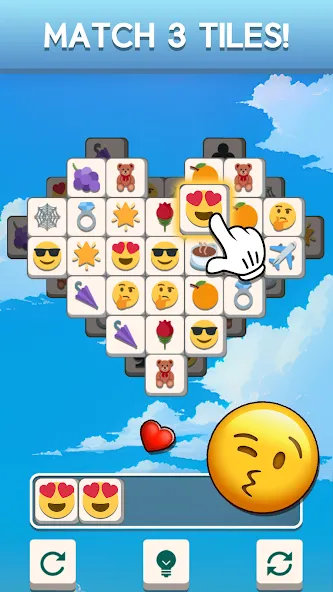 Tile Match Emoji -Triple Tile (Тил Матч Эмоджи) [МОД: Все открыто, Дополнительные деньги и Меню MOD] Screenshot 2