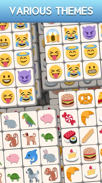 Tile Match Emoji -Triple Tile (Тил Матч Эмоджи) [МОД: Все открыто, Дополнительные деньги и Меню MOD] Screenshot 4