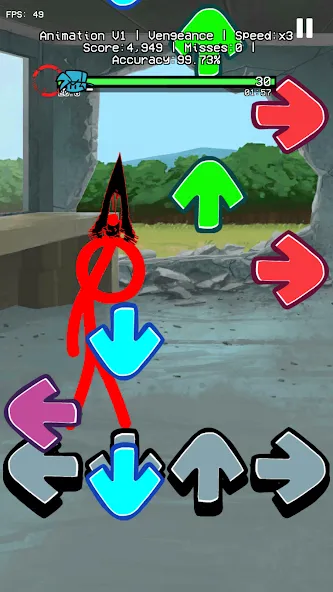 Beat Fight Stickman Full Week (Анимация 1 Полный Мод) [МОД: Деньги, Монеты и Меню MOD] Screenshot 2