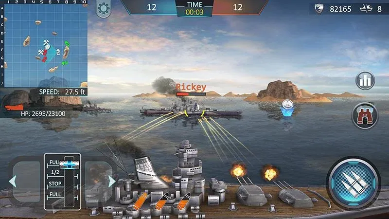 Warship Attack 3D [МОД: Деньги, Монеты и Меню MOD] Screenshot 1