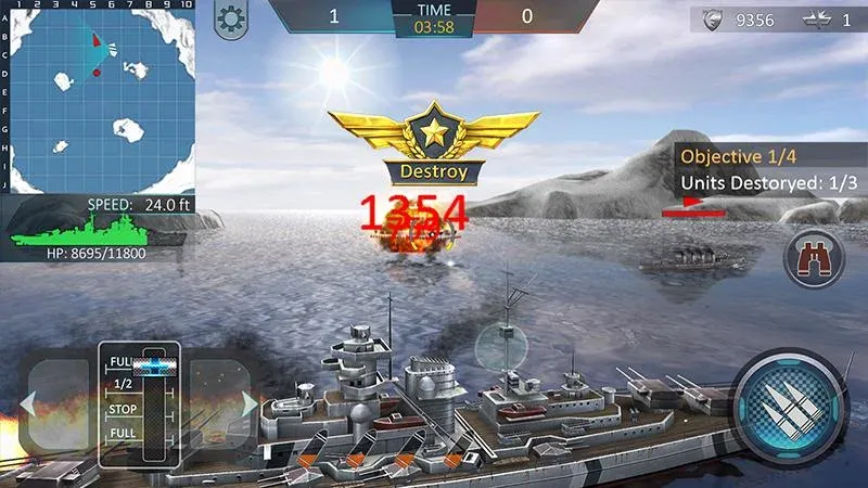 Warship Attack 3D [МОД: Деньги, Монеты и Меню MOD] Screenshot 4