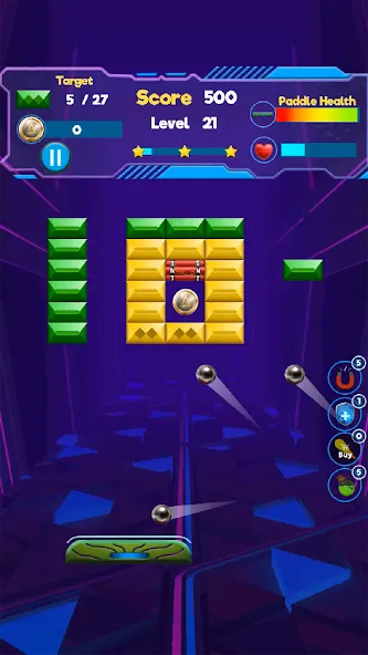 Brick Breaker- Bricks 3d Game (Бриксандболл) [МОД: Деньги, Монеты и Меню MOD] Screenshot 2