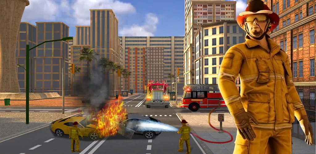 Real Firefighter 3D Simulator (Реальный Пожарник 3D Симулятор) [МОД: Бесконечные деньги, Монеты и Мега MOD] Screenshot 2