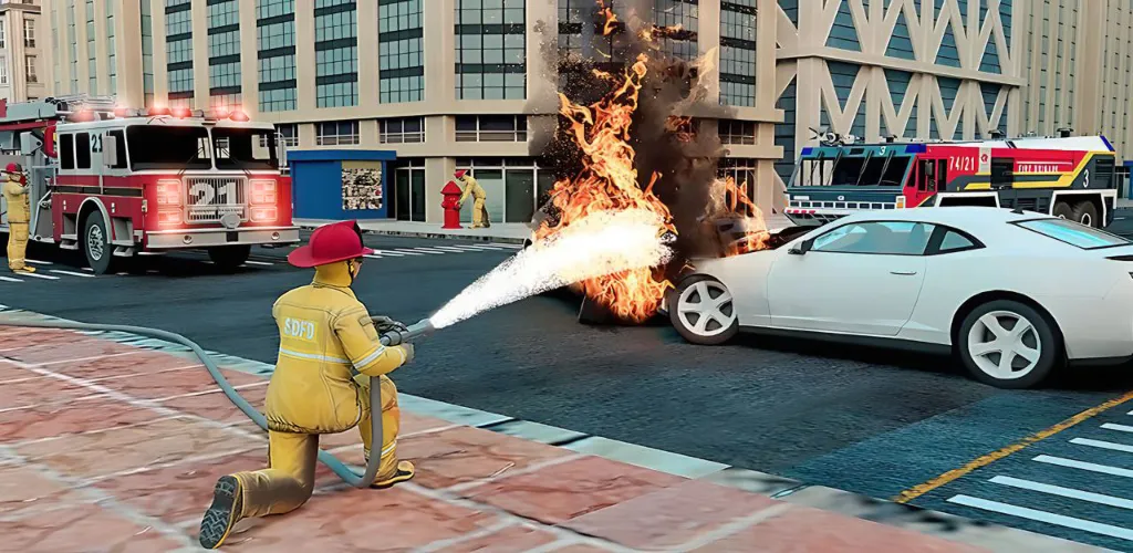 Real Firefighter 3D Simulator (Реальный Пожарник 3D Симулятор) [МОД: Бесконечные деньги, Монеты и Мега MOD] Screenshot 5