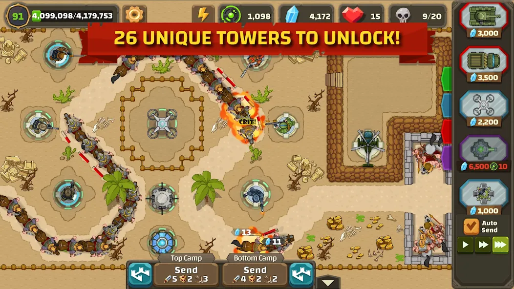 Ancient Allies Tower Defense (Аншент Эллайес Тауэр Дефенс) [МОД: Много денег, Монет и Все открыто] Screenshot 1
