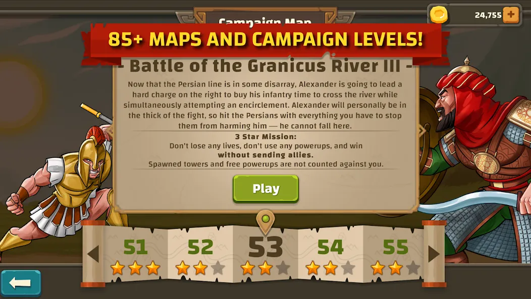 Ancient Allies Tower Defense (Аншент Эллайес Тауэр Дефенс) [МОД: Много денег, Монет и Все открыто] Screenshot 5