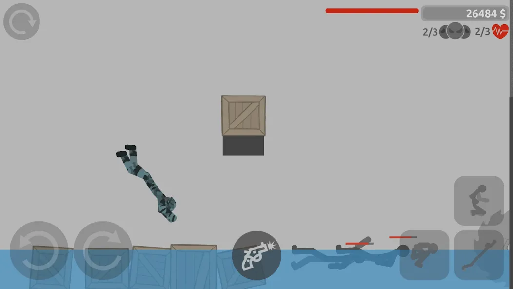 Stick Battle: Ragdoll Fight [МОД: Много монет, Открытые уровни и Мега MOD] Screenshot 1
