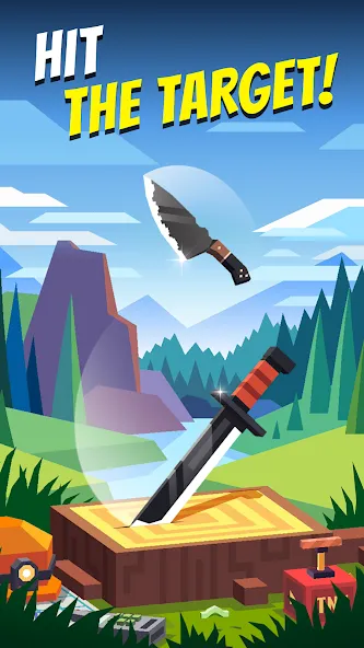 Flippy Knife: 3D flipping game (Флиппи Найф) [МОД: Бесконечные деньги, Монеты и Мега MOD] Screenshot 1