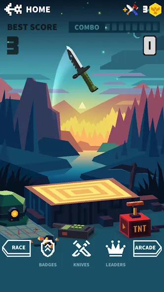 Flippy Knife: 3D flipping game (Флиппи Найф) [МОД: Бесконечные деньги, Монеты и Мега MOD] Screenshot 5