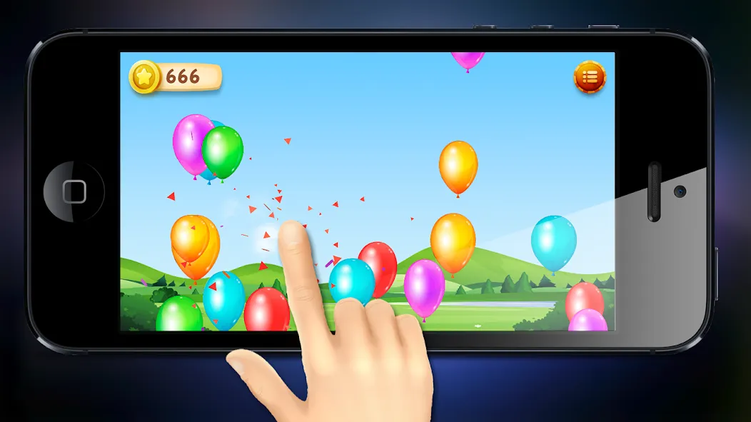 Burst balloons for kids [МОД: Все открыто, Дополнительные деньги и Меню MOD] Screenshot 1