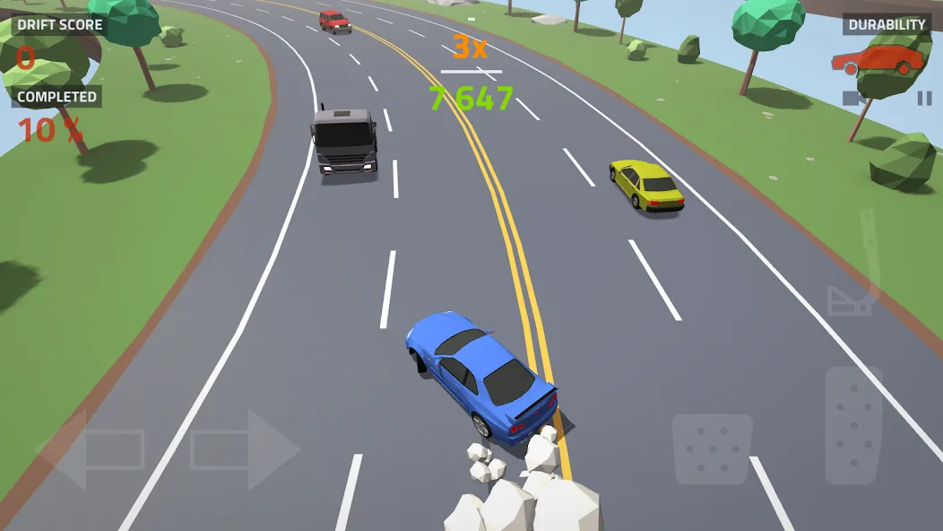 Polygon Drift: Traffic Racing (Полигон Дрифт) [МОД: Бесконечные деньги, Монеты и Мега MOD] Screenshot 5