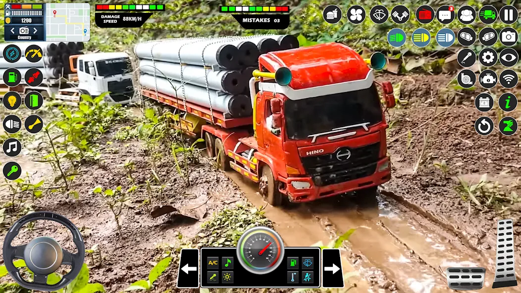 Mud Truck Runner Simulator 3D [МОД: Много монет, Открытые уровни и Мега MOD] Screenshot 2