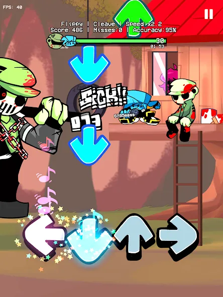 Flippy Flippin Out V1 Mod (ФНФ Флиппи Флиппинг Аут 1 Мод) [МОД: Все открыто, Дополнительные деньги и Меню MOD] Screenshot 5