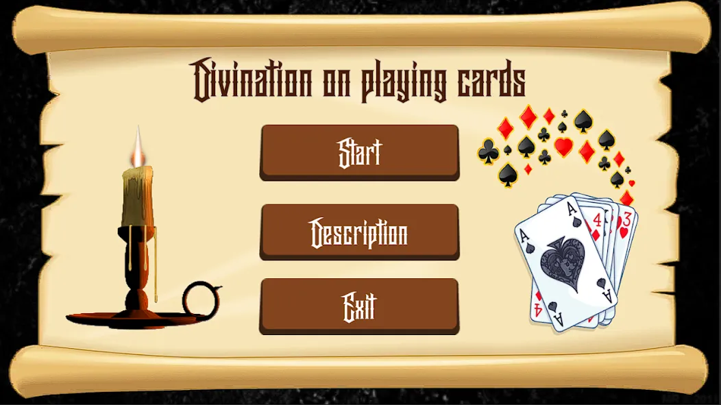 Divination on Playing Cards [МОД: Много денег, Монет и Все открыто] Screenshot 1