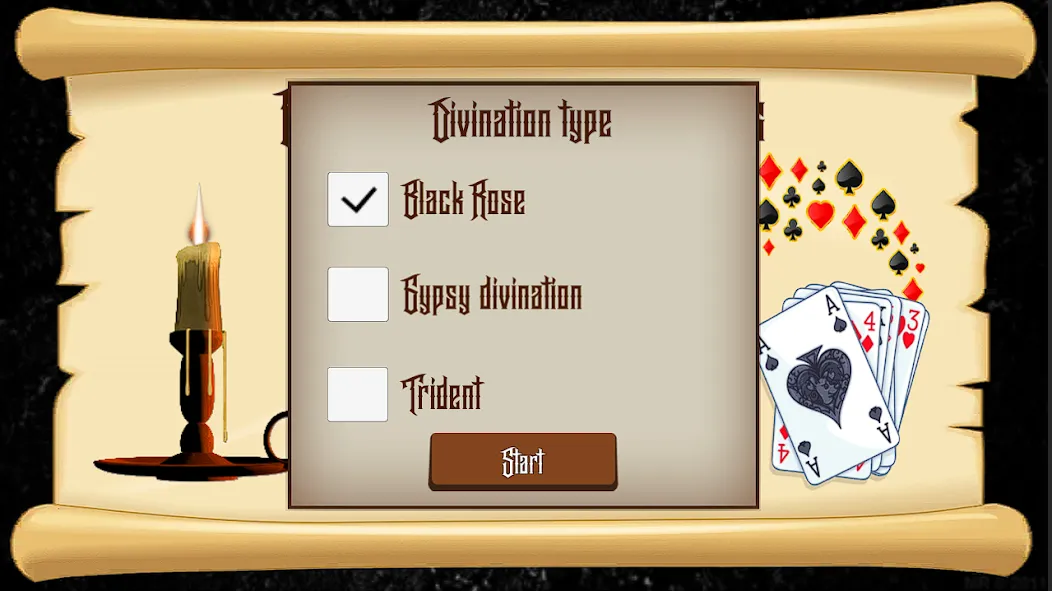 Divination on Playing Cards [МОД: Много денег, Монет и Все открыто] Screenshot 2