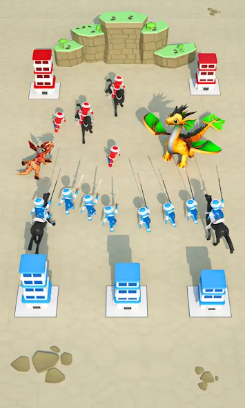 Merge And Conquer: Battle Game (Мердж энд Конкер) [МОД: Бесконечные деньги, Монеты и Мега MOD] Screenshot 1