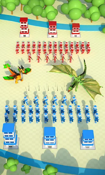 Merge And Conquer: Battle Game (Мердж энд Конкер) [МОД: Бесконечные деньги, Монеты и Мега MOD] Screenshot 2