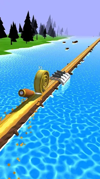 Spiral Roll (пирал Ролл) [МОД: Все открыто, Дополнительные деньги и Меню MOD] Screenshot 1