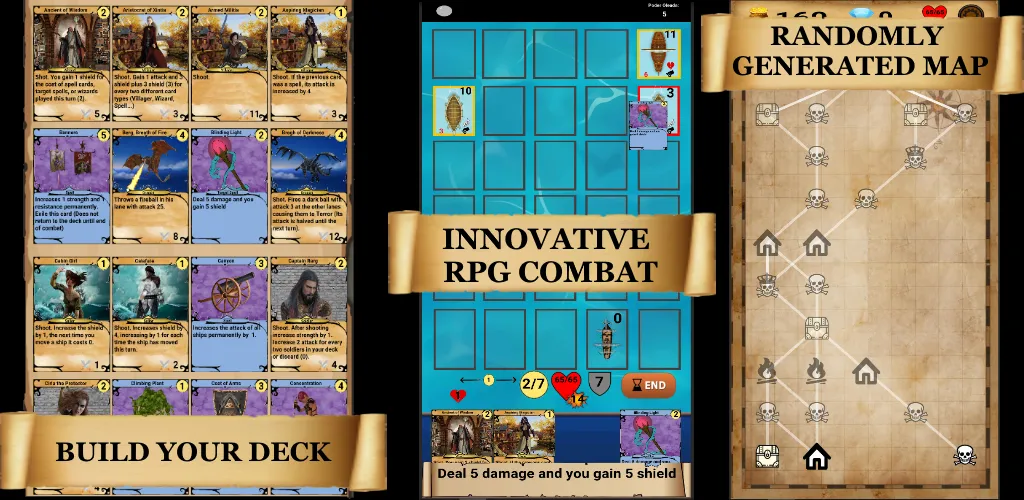RogueShip - RPG Roguelike Card (РоугеШип) [МОД: Много денег, Монет и Все открыто] Screenshot 2