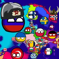 Скачать Countryballs: World War Simula (Кантриболс) [МОД: Меню, Бесконечные монеты и Открытые уровни] | Взлом Countryballs: World War Simula на Андроид