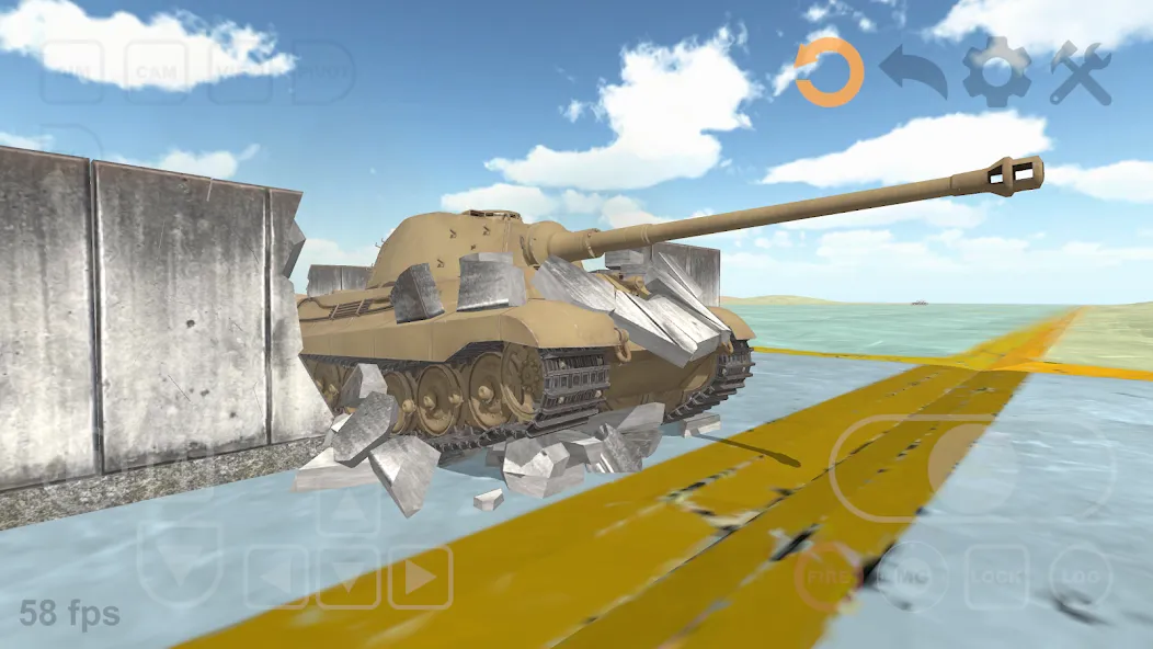 Tank Physics Mobile Vol.3 [МОД: Меню, Бесконечные монеты и Открытые уровни] Screenshot 1