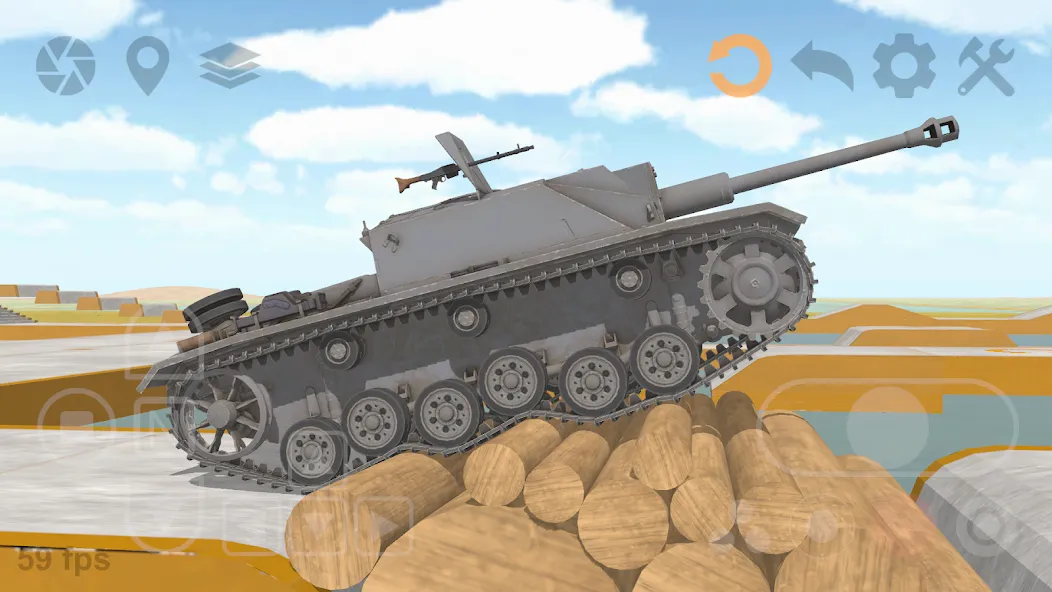 Tank Physics Mobile Vol.3 [МОД: Меню, Бесконечные монеты и Открытые уровни] Screenshot 3