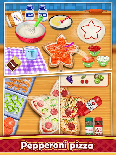 Pizza Maker - Cooking Games [МОД: Меню, Бесконечные монеты и Открытые уровни] Screenshot 5