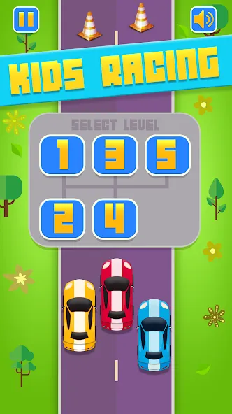 Kids Racing, Racecar Boy Girl [МОД: Бесконечные деньги, Монеты и Мега MOD] Screenshot 3