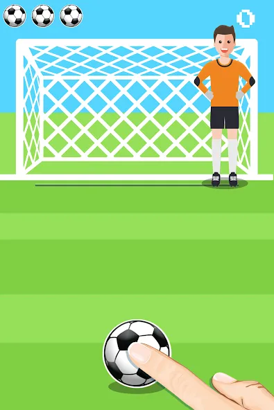 Penalty Shootout Game Offline (Пенальти игра без подключения к интернету) [МОД: Меню, Бесконечные монеты и Открытые уровни] Screenshot 1