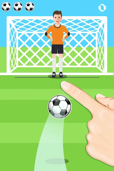 Penalty Shootout Game Offline (Пенальти игра без подключения к интернету) [МОД: Меню, Бесконечные монеты и Открытые уровни] Screenshot 2