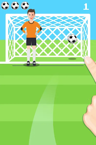 Penalty Shootout Game Offline (Пенальти игра без подключения к интернету) [МОД: Меню, Бесконечные монеты и Открытые уровни] Screenshot 3