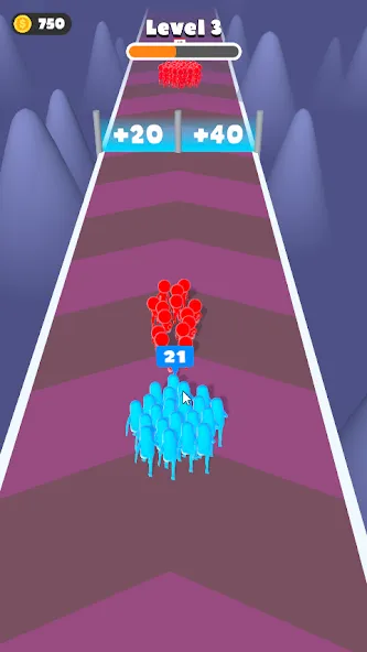 Count Masters: Crowd Runner 3D (Каунт Мастерс Крауд Раннер 3Д) [МОД: Меню, Бесконечные монеты и Открытые уровни] Screenshot 1